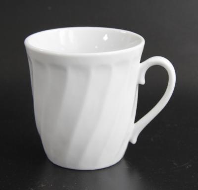 China 2021 Viable New Porcelain Embossed Mug , Peep 8 Ounce Mug In 6pc Shrink Pack for sale