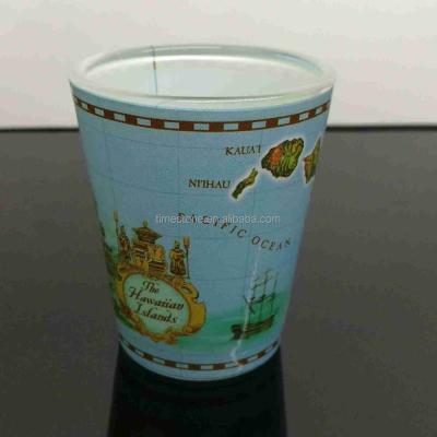 China 1.5oz viable Mini Wine Souvenir Custom Wholesale personalized empty sublimation tequila shot glass for drink for sale