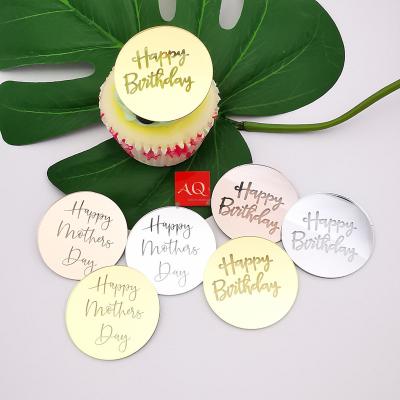 China Acrylic Engraved Cupcake Acrylic Disc for sale