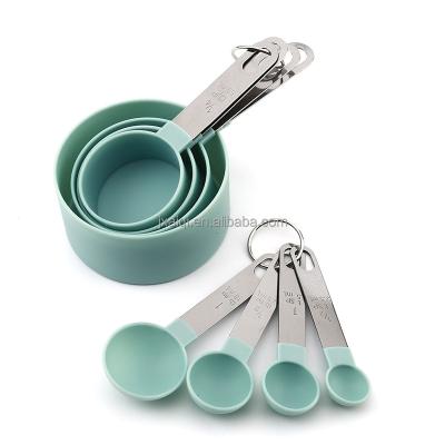 China Stainless Steel / 4 PCS Multi Purpose Cup Plastic Measuring Tools Baking Stainless Accessories / Plastic Handle Kitchen Instruments for sale