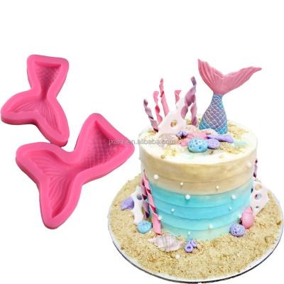 China Silicone Silicone Mold Mermaid Tail Chocolate Fondant Cake Molds Candy Molds Party Cake Tools Cupcake Decorating Tools for sale