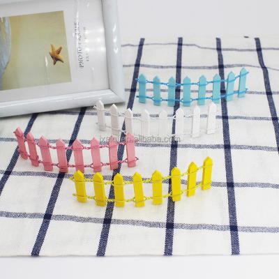 China Colorful Wooden Birthday Wedding Cake Fence Decorations Baking Cake Toppers For Kid Birthday Party Cupcake Decorating Supplies for sale