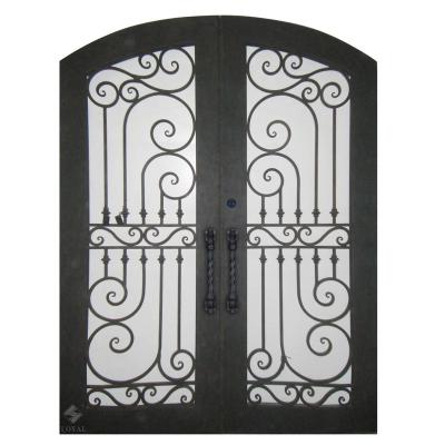 China High Security Lead The Industry Factory Price Wrought Iron Sliding Door Design for sale