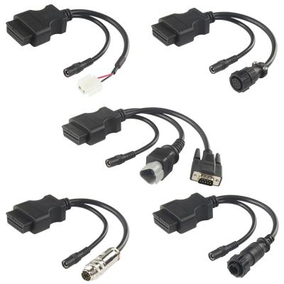 China Different type vehicle oem odm reasonable price molded obd2 obdii 16 pin cable male obd connector cable for sale