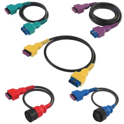 China For Various Vehicles OBD Male Female OBD 2 Pin Cable Connector OBD 2 Plug Cable II Custom OBDII 16 Diagnostic Adapter for sale