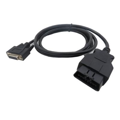 China All vehicle casting db 15 obd2 male connector male to db15 female cable for sale