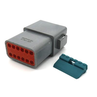 China DT04-12PA 12pin Male Connector German Automotive DT04-12PA Wire Waterproof Connector DT04-12PA Automotive DT04-12PA for sale