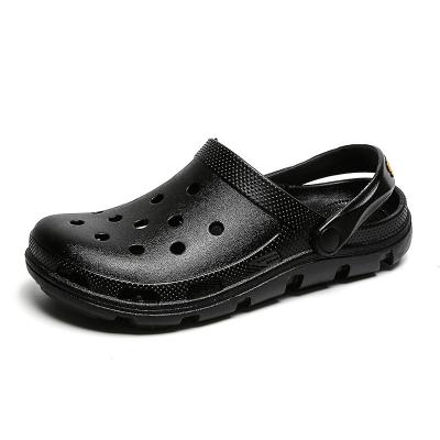 China Summer New Round Men's Slippers Fails Sandals Jelly Shoes Men Outdoor Sandals Cavity Clogs Men Slippers Sandalias De Hombre for sale