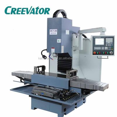 China Metal Machining XK7136 Vertical Control Siemens Half Cover CNC Milling Machine for sale