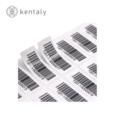 China Custom Waterproof Barcode Barcode Label Barcode Heat Resistant Sticker for sale