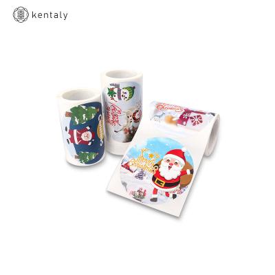 China 2022 Creative Waterproof Decorative Sticker Christmas Stationery Greeting Cards Stickers for sale