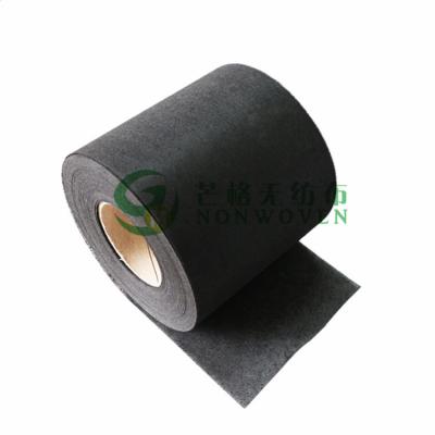 China Black Spunlace Plain Activated Carbon Nonwoven Fabric for sale