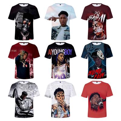 China Youngboy QUICK DRY 3D Printed Shirt Never Not Broke Again For Men's Hitter 3D Digital Printing T-shirt All Over Print Hip Hop Apparel T Shirt for sale