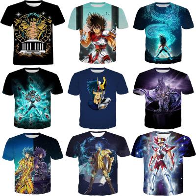 China QUICK DRY Saint Seiya T-shirt Men Women 3D Printed Novelty Fashion T Shirt Mens Hip Hop Streetwear Summer Casual Tops Shirt For Men for sale