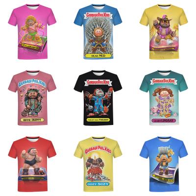 China Anti-pilling New Fashion Garbage Pail Kids 3D Printed Shirts For Men And Kids Casual Style 3D Printing Mens O-neck Streetwear Shirt Tops for sale