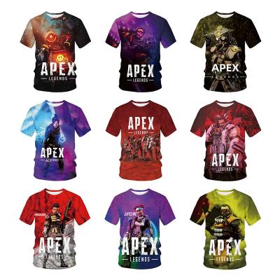 China QUICK DRY Game Apex Legends 3D Printed Shirt For Men Fashion Streetwear O-Neck 3D Printing Mens Shirt Hip Hop Tops Harajuku Clothing for sale