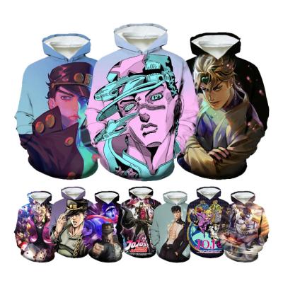 China 2022 Anti-pilling JoJo's Bizarre Adventure Anime 3D Printing Casual Hoodies Fashion Sweatshirt Pullover Fall/Winter Unisex Hooded Jacket for sale