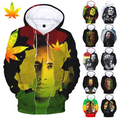 China Anti Pilling Hitter 2022 Bob Marley 3D Printed Hoodies For Men 3D Digital Printing Hoodies Men Print Anywhere ODM OEM Custom HOODY for sale