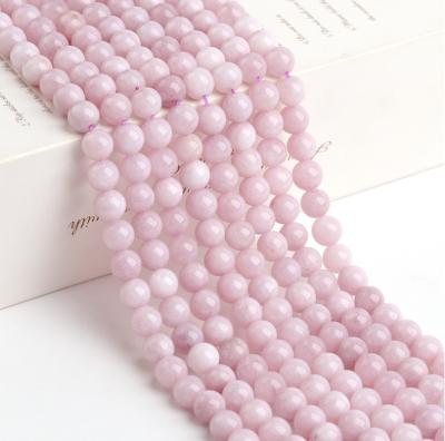 China DIY Jewelry Making Factory Direct Selling Natural Stone Loose Beads Pink Round Beads Wholesale Diy Loose Beads Jewelry Accessories for sale