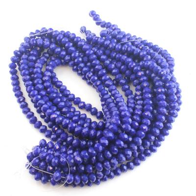 China Jewelry Making Solid Color Faceted Round Glass Beads Crystal Beads For Women Charm Bracelets Jewelry Making Kit for sale