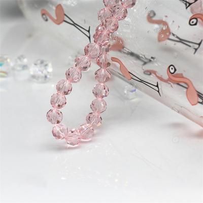 China Wholesale Good Quality Faceted Crystal Glass Beads Jewelry Making, Round Glass Beads For Jewelry Making for sale