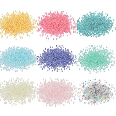 China DIY Jewelry Making 1800 Pcs/Bag 2mm Candy Macaroon Color Glass Seed Beads Round Spacer Beads For DIY Handmade Jewelry Making Accessories for sale