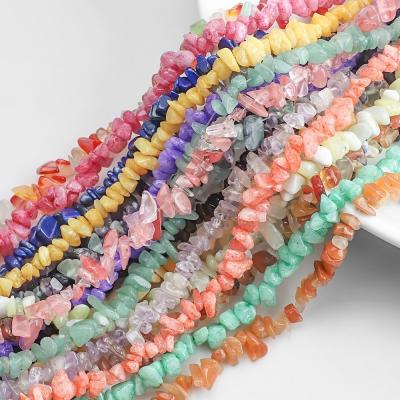 China DIY Jewelry Making Factory Wholesale Crystal Gravel Irregular Stone Loose Natural Bead Bracelet Jewelry Necklace Beaded DIY Handmade for sale