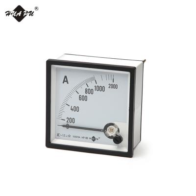 China high quality 96mm square rectangle electric current amp meter 96*96mm for sale