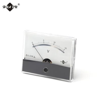 China Rectangle shape dc ammeter indicator current type analog panel meter bp-670 with moving coil structure 86*65mm for sale