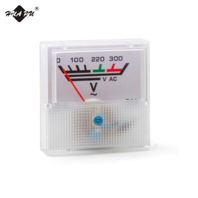 China vu 91L16 40*40mm moving voltage panel meter coil structure AC voltmeter indicator 40*40mm for sale