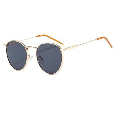 China Fashion Sunglasses Good Quality Hot Selling Metal Round Frame Retro Fashion Blue Light Blocking Sun Glasses for sale