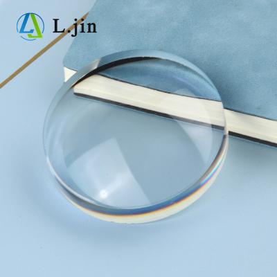 China Single Vision Low Price High Quality 1.60 Half Full Lens Cut Out Blue Light Optical Eyeglass Lenses for sale