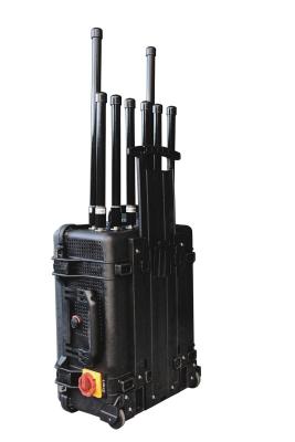 Chine High Power Draw Bar Box 8 Channels Drone Signal Jammer 240W up to 1500 meters blocks Drone/UAV Signals à vendre