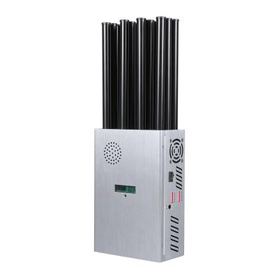 China 37W Portabe 12 Antennas  2G.3G.4G.5G Cell Phone Signal Jammer .LORA.GPS.5.2G.5.8G WIFI With High Gain 2.5dbi Antenna en venta