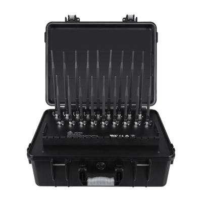 Китай New powerful briefcase 18 Antenna Jammers 2G, 3G, 4G, 5G, GPSL1, GPSL2-L5, GPSL3-L4, WIFI, 315,433,868, Lojack, 158W продается