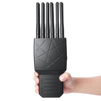 China Plastic 12 Antennas Multifunctional Mobile Phone Signal Jammer Blocking All 2G.3G.4G.5G Mobile Phone Signals and GPSL1 WIFI Lojack Signals for sale