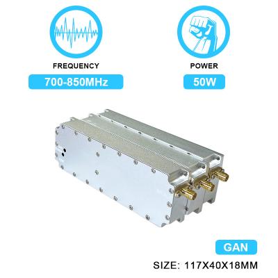 China 50W 700-850MHz Anti Drone Signal Jammer Module System GPS Blocker GaN Fpv Uav Shielding with GaN and Isolation Protector for sale