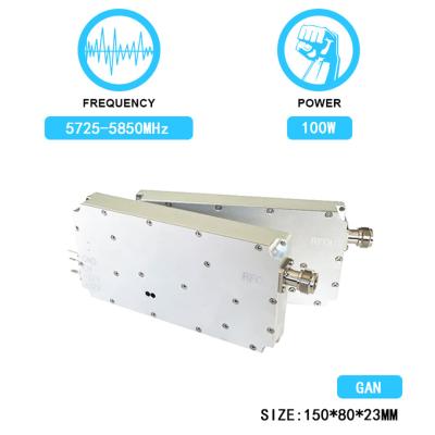 China Anti Drone Module 100W 5.8g Jammer Interceptor Blocking Antidrone Jamming Module With  GAN And Isolation Protector en venta