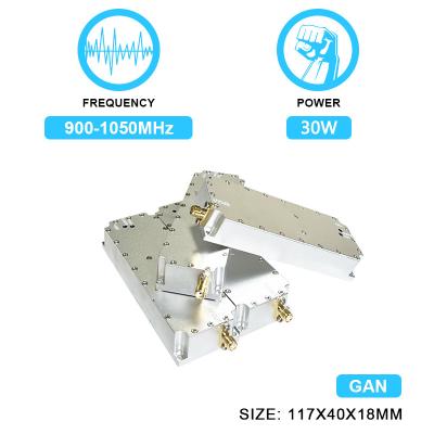 China Anti-Drone RF Amplifiers 30W 900-1050MHz Uav Defense AMP Module Dds Jammer Fpv Module With  GAN And Isolation Protector for sale