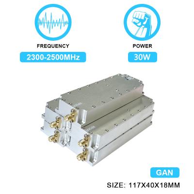 Китай 30W 2300-2500MHz 2.4G WiFi Customized RF Power Amplifier Module Jamming PA GaN Drone Fpv C-Uas Anti Drone Module With  GAN And Isolation Protector продается