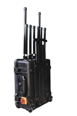 China Portable 8 bands Mobile phone signals jammer with 240W high power and up to 500Meters shilding distance à venda