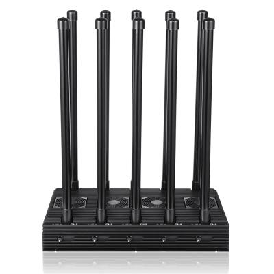 China High quality 10 antennas jammer ,blocking 2G,3G,4G,5G,WIFI ,cover range up to 150m for sale