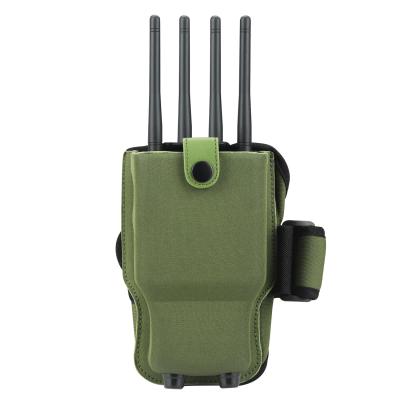 China Hotsale 8 antennas portable signal jammer handheld cell phone jammer with nylon case 5.8G WIFI for sale