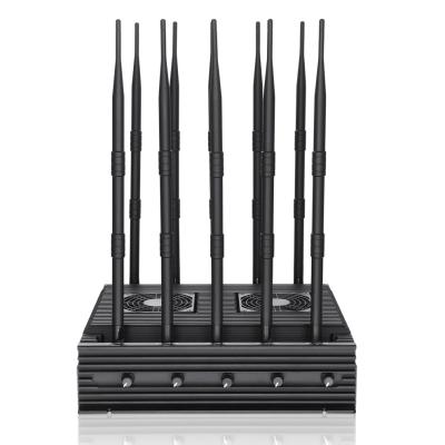 China Nuevo bloque potente 2G, 3G, 4G, WIFI, 5.8GGPSL1, Lojack, gama de potencia de salida de la emisión de 10 antenas de la cubierta 75W hasta los 80m en venta