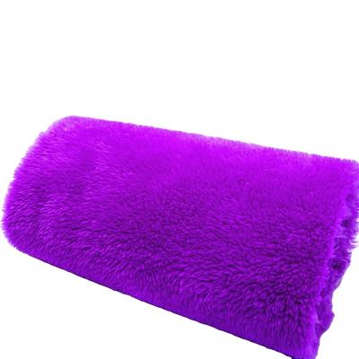 China Factory low price faux fur fabric long pile auto wholesale faux plush faux fur fabric upholstery fabric for sale