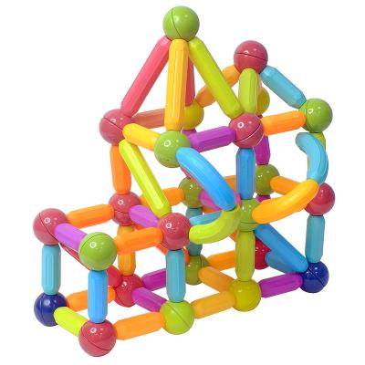 China Kids Building Block Toy Hot Sales Magnetic Geometric 3D Educational Colorful Stick Toy for sale