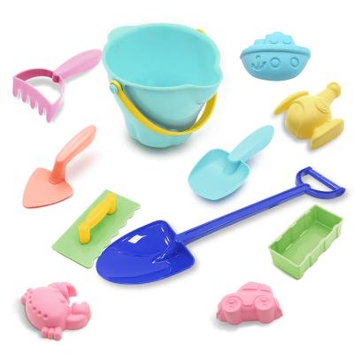 China 2022 Custom Portable PP Beach Wellfine Pail And Spade Set Sand Toy For Kids for sale