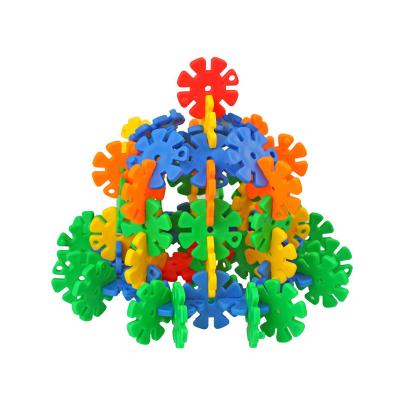 China Construction Toy Durable PP Toys Educational Toys Learning Building Block Toys Snowflake For Children for sale