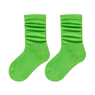 China 2021Wholesale Meias Keen QUICK DRY Custom Cotton Colorful Kids Little Girls Socks Long High Slouch Socks infantis for sale