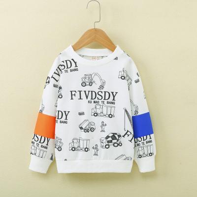 China Autumn Spring Cute Printing Cotton Breathable Hot Selling Children Boy Sweatshirts 2 To 7 Years Children Casual Boy Sweatshirts for sale